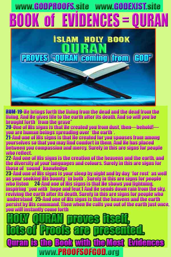 Proofs and Evidences of God, Proofs of God, Evidences of God exists