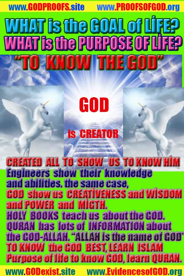 Proofs and Evidences of God, Proofs of God, Evidences of God exists